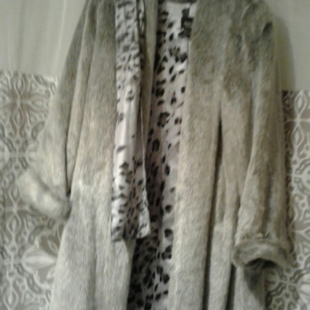 Dennis basso formal length faux fur